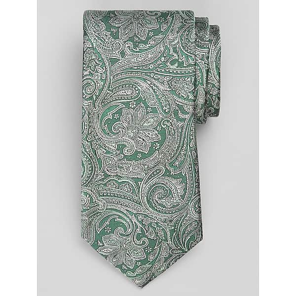 Joseph Abboud Men's Tonal Paisley Tie Green - Size: One Size
