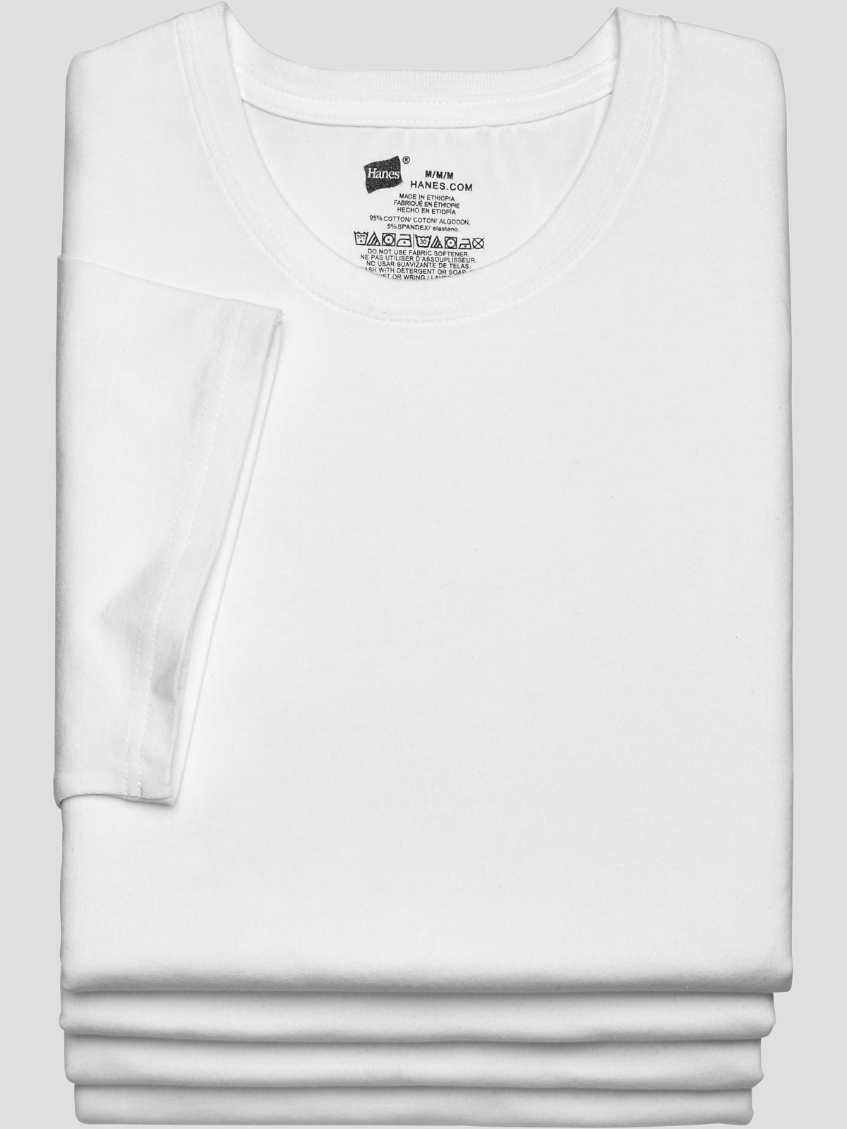 Hanes Stretch Crew Neck TShirts 4Pack Undershirts Men's Wearhouse