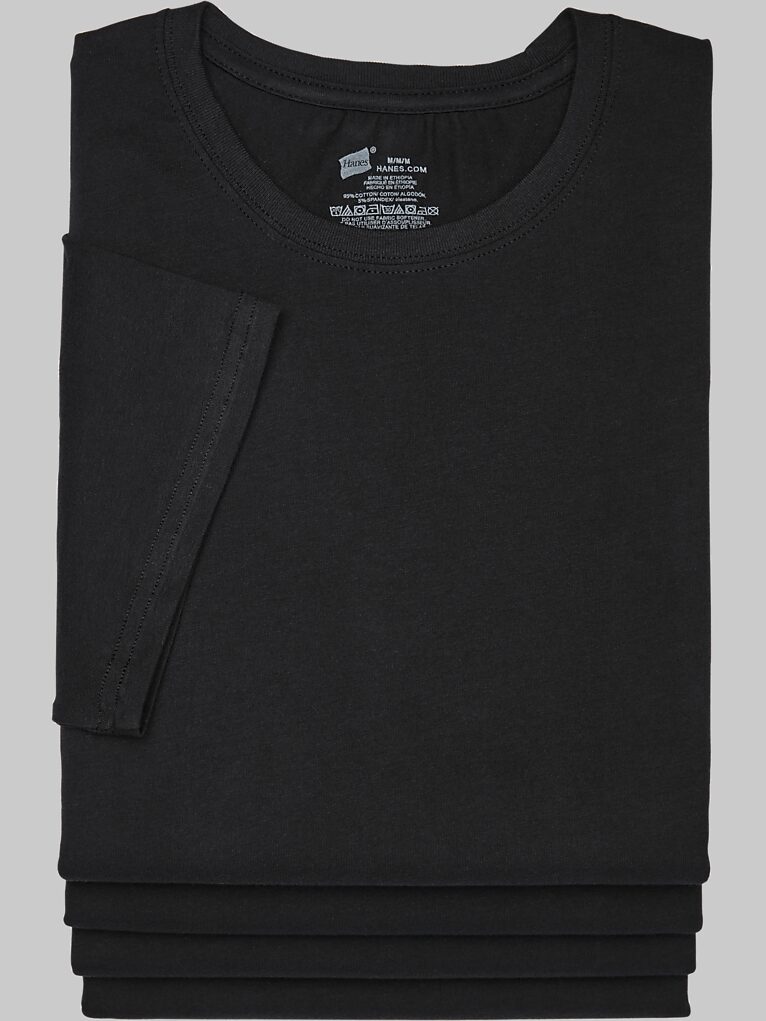 Hanes Stretch Crew Neck TShirts 4Pack Undershirts Men's Wearhouse