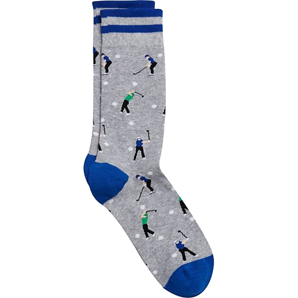 Egara Men's Socks 1-Pair Lt Hthr Grey - Size: One Size
