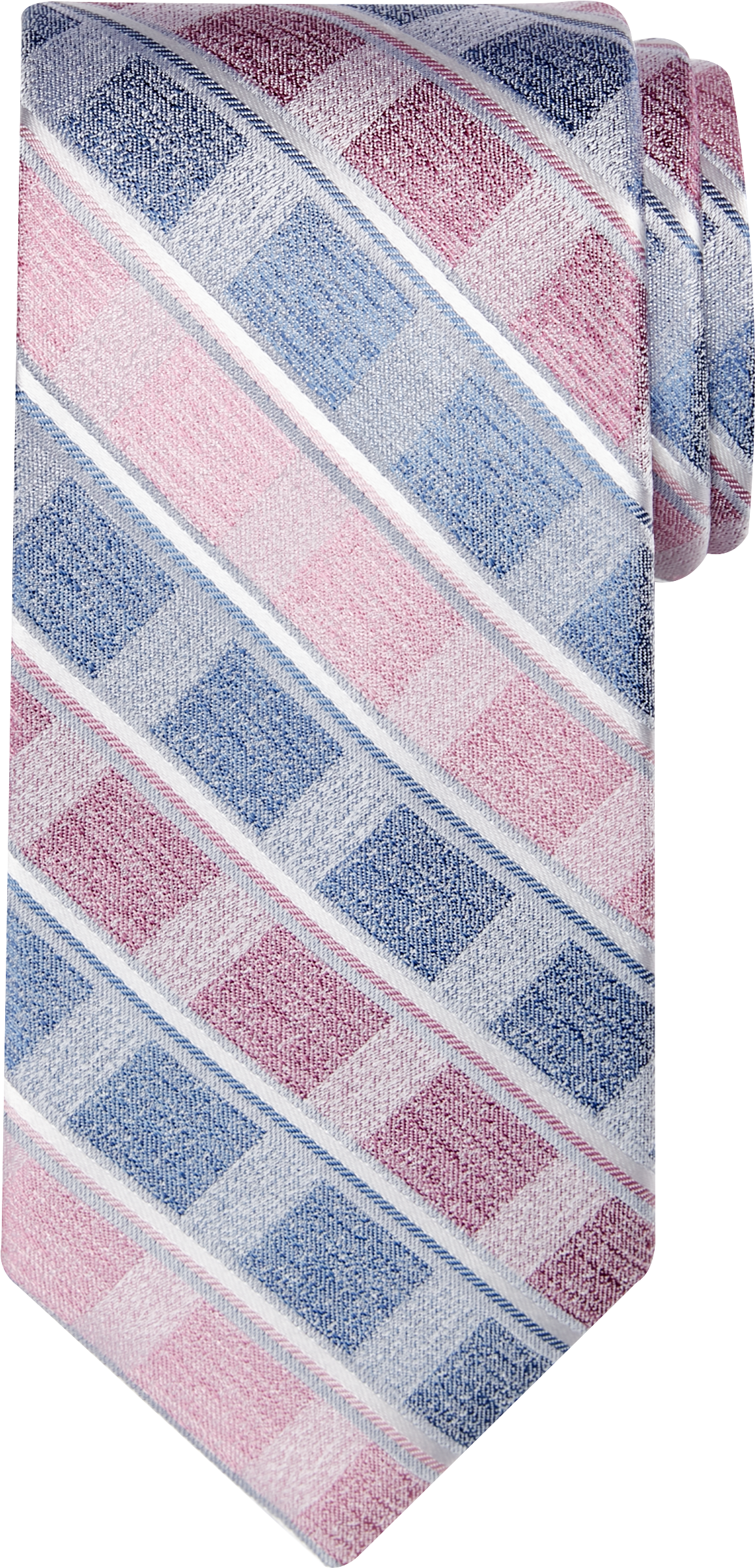 Narrow Check Silk Tie