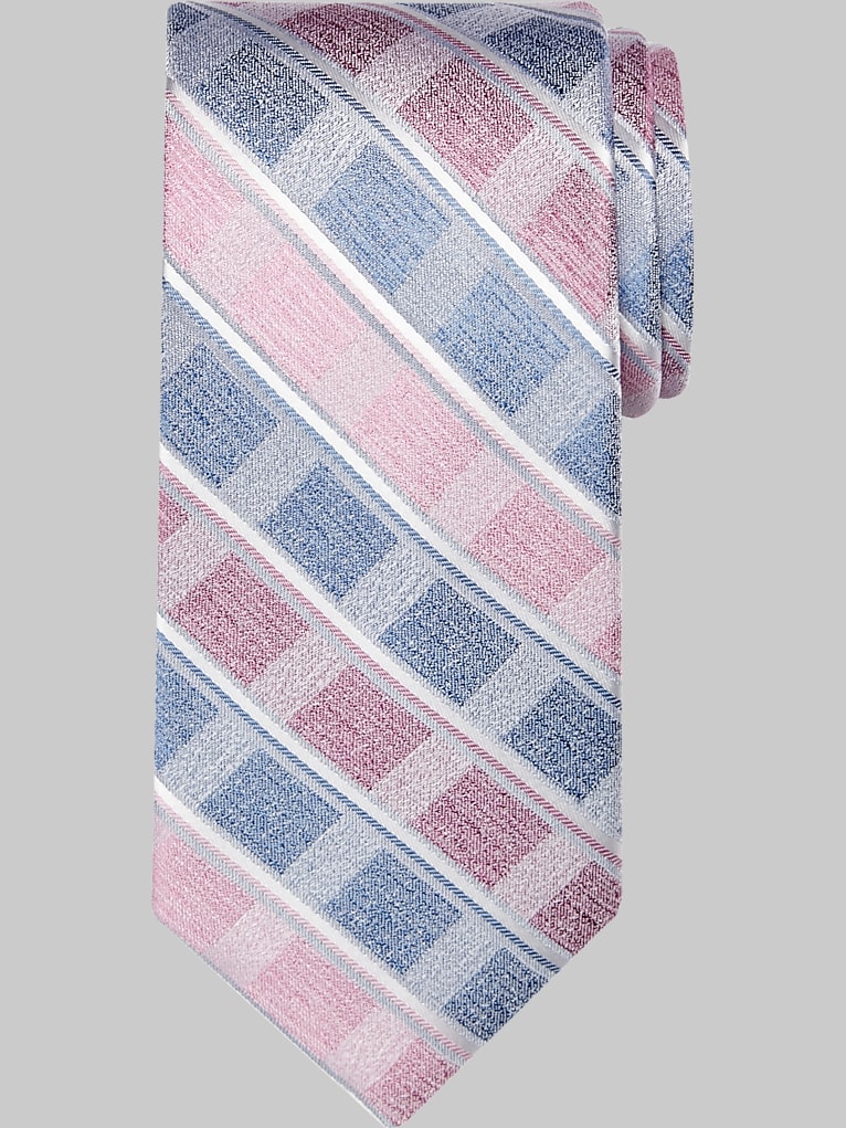 Pronto Uomo Narrow Check Silk Tie