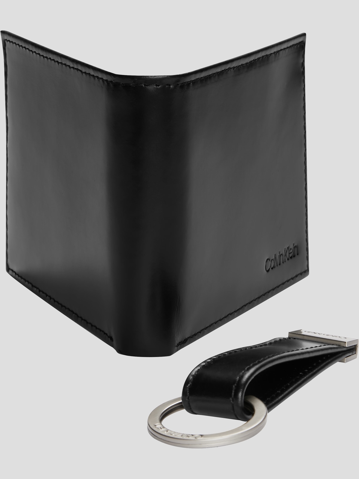 Calvin klein leather slimfold wallet clearance