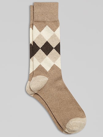 Men's Brown Dress Socks
