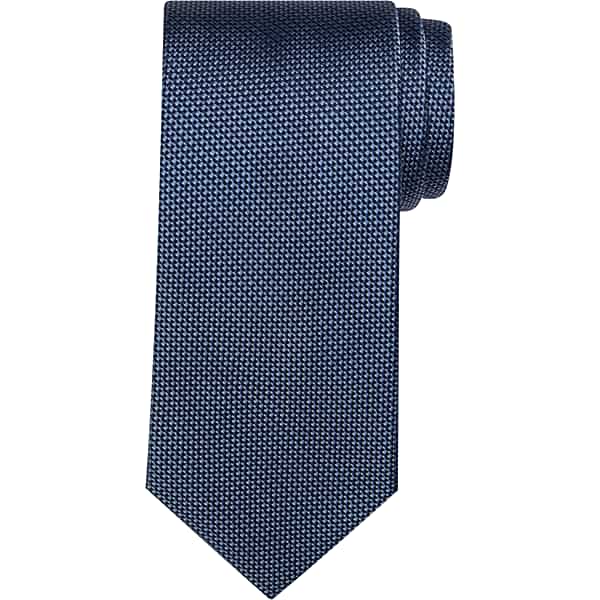 Awearness Kenneth Cole Men's Narrow Classic Silk Tie Navy - Size: One Size