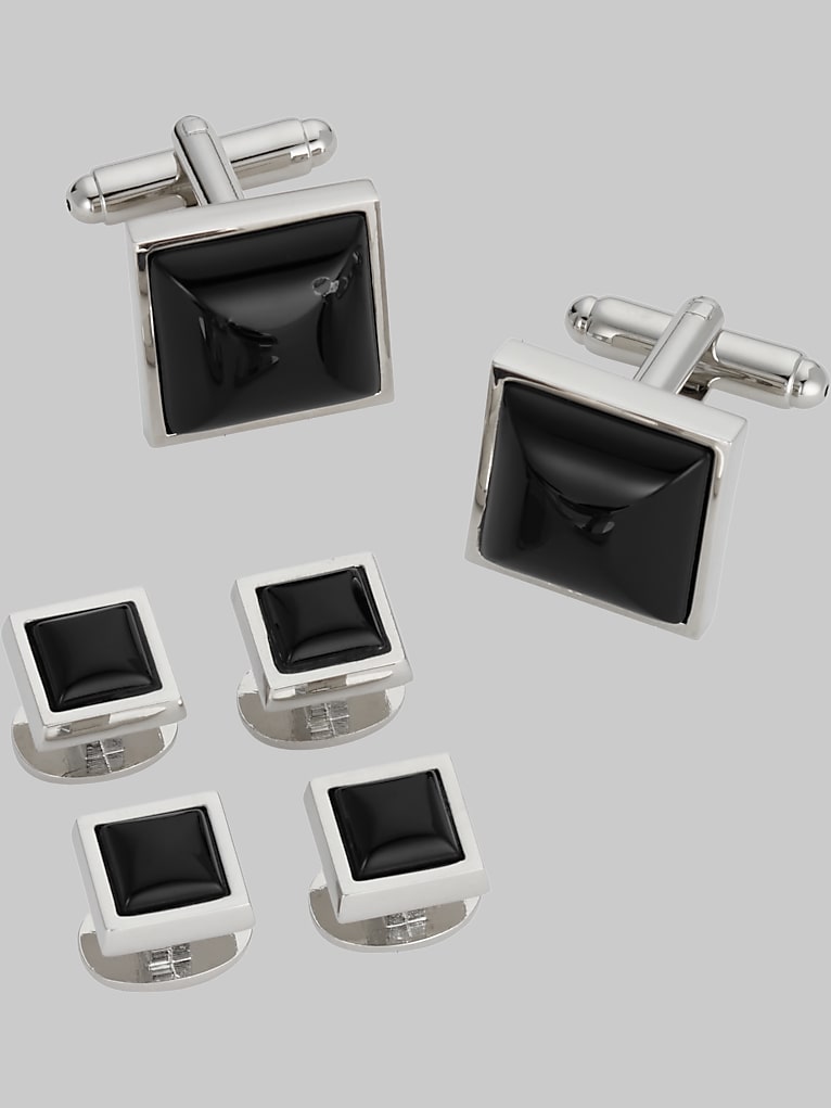 Pronto Uomo Square Cufflinks & Studs Set