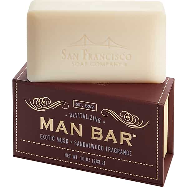 San Francisco Soap Co. Men's Man Bar Revitalizing Exotic Musk Sandalwood Bar Soap Musk Soap - Size: One Size TMW8X8D80000