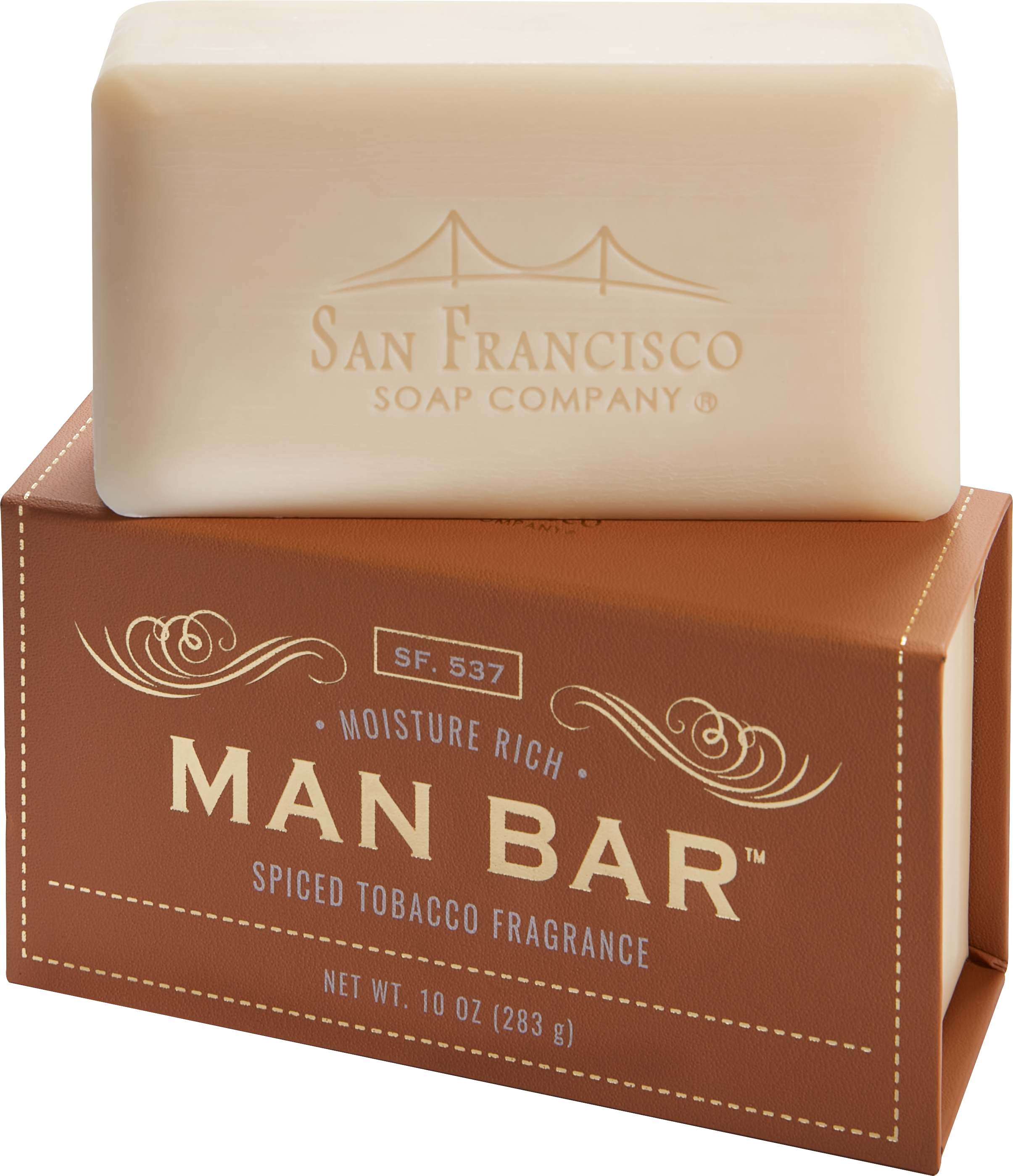 Man Bar Moisture Rich Spiced Tobacco Bar Soap