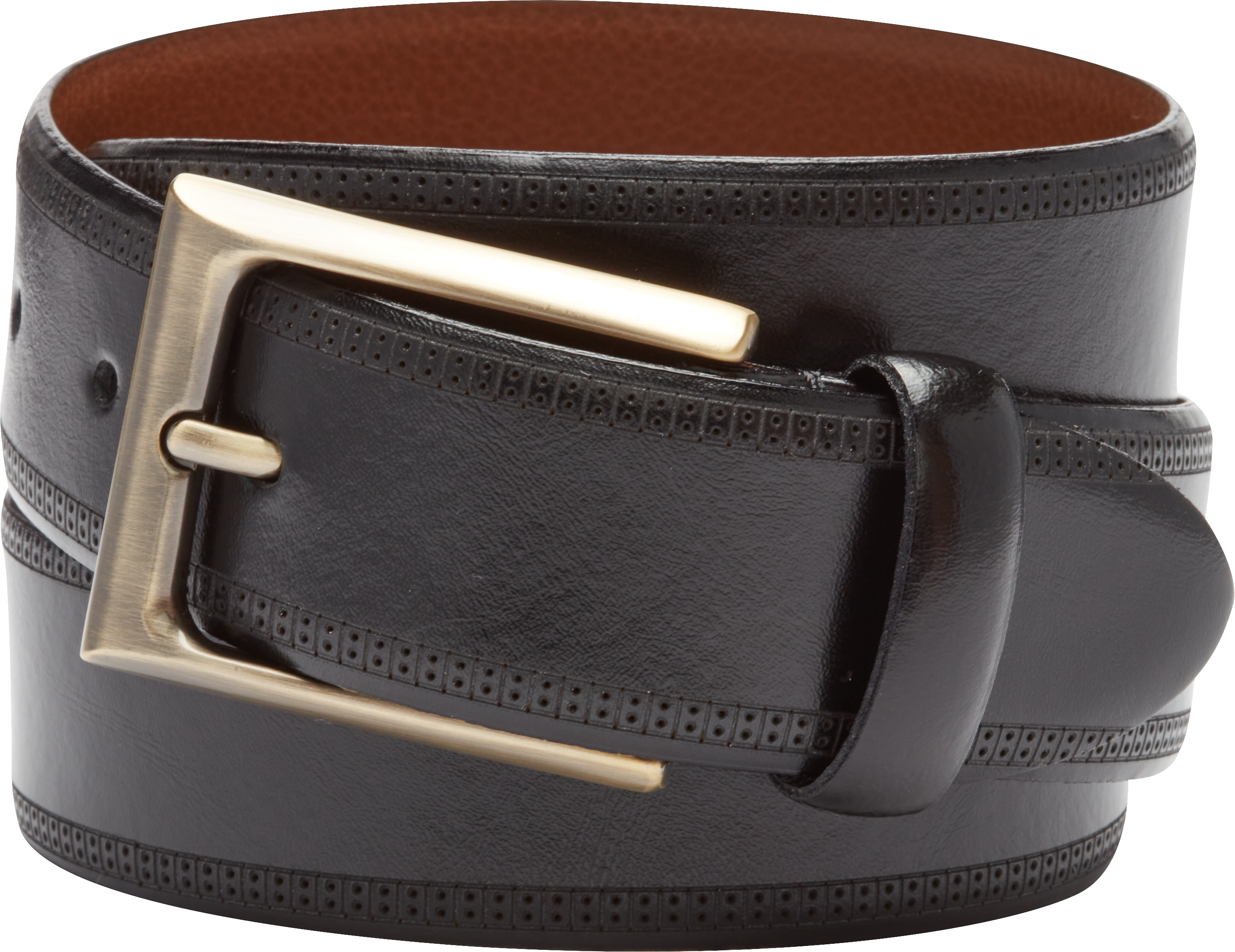 Feather Edge Leather Belt