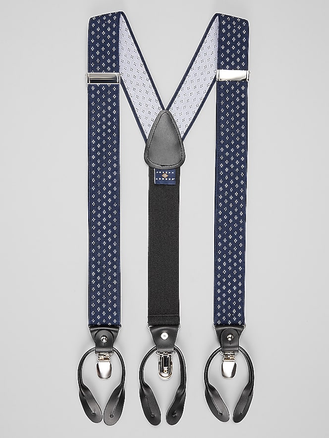 Joseph Abboud Diamond Dot Suspenders