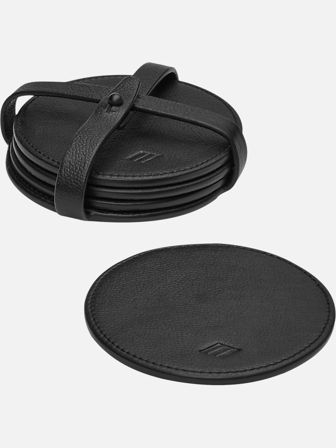 Joseph Abboud Leather Coasters 4-Pack | Home & Electronics| Men's Wearhouse