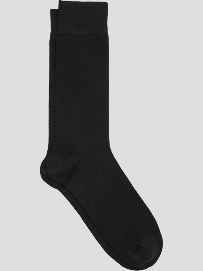 Egara Men's Solid King Socks, 1-pair , Black