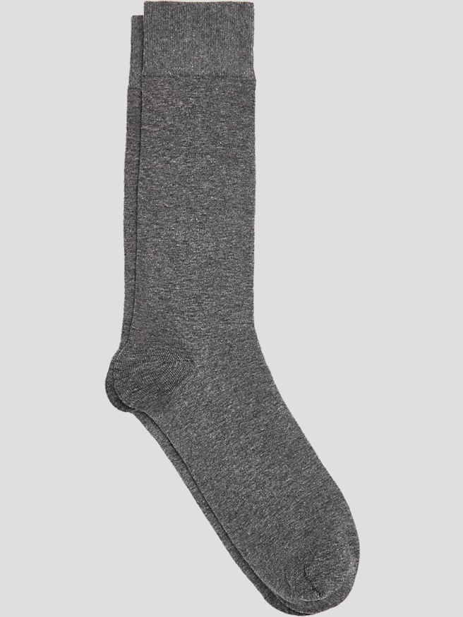 Egara Men's Solid King Socks, 1-pair , Char Gry / Gray