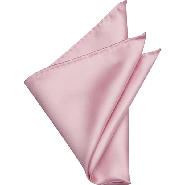 Egara Men's Solid Pocket Square Pink - Size: One Size