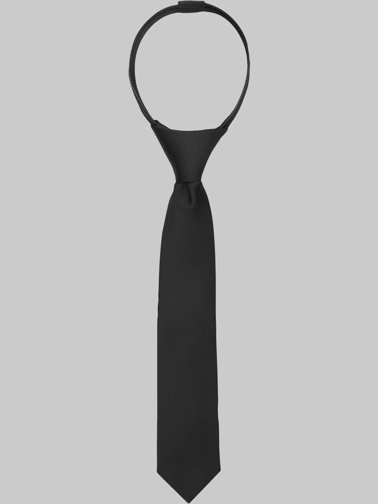 Egara Boys 11-inch Formal Pre-Tied Zipper Tie