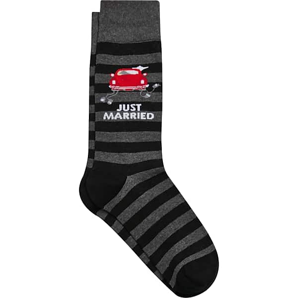 Egara Men's Socks 1-Pair Charcoal - Size: One Size