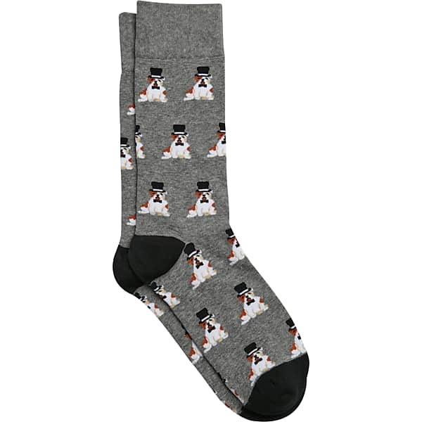 Egara Men's Socks 1-Pair Med Grey - Size: One Size
