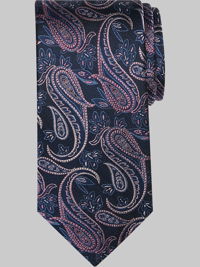 Pronto Uomo Narrow Paisley Silk Tie