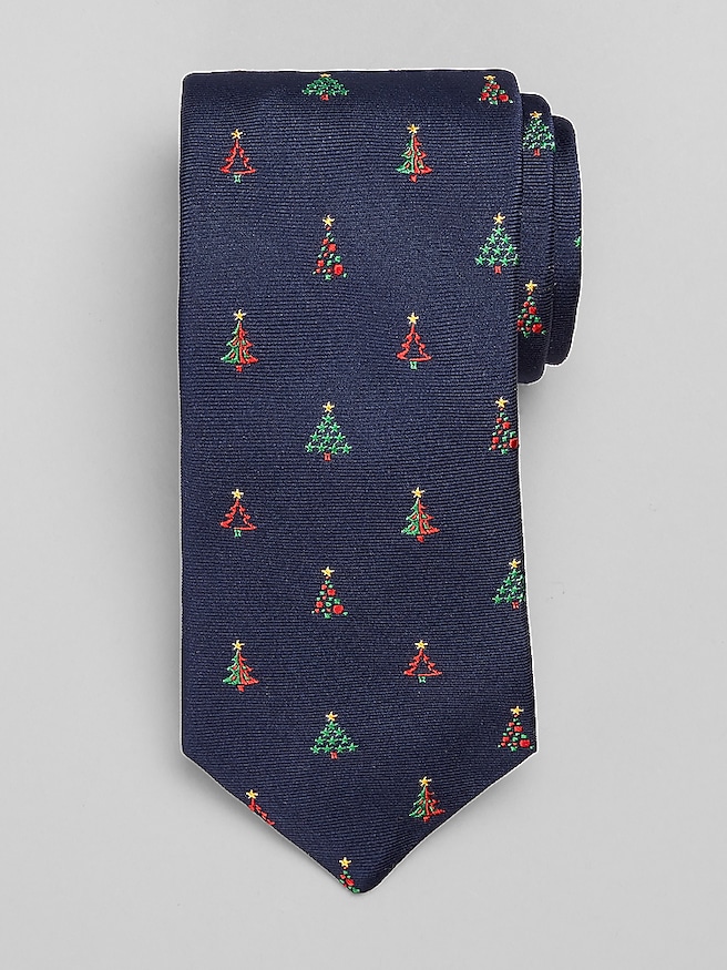 Joseph Abboud Multi Trees Tie Blue