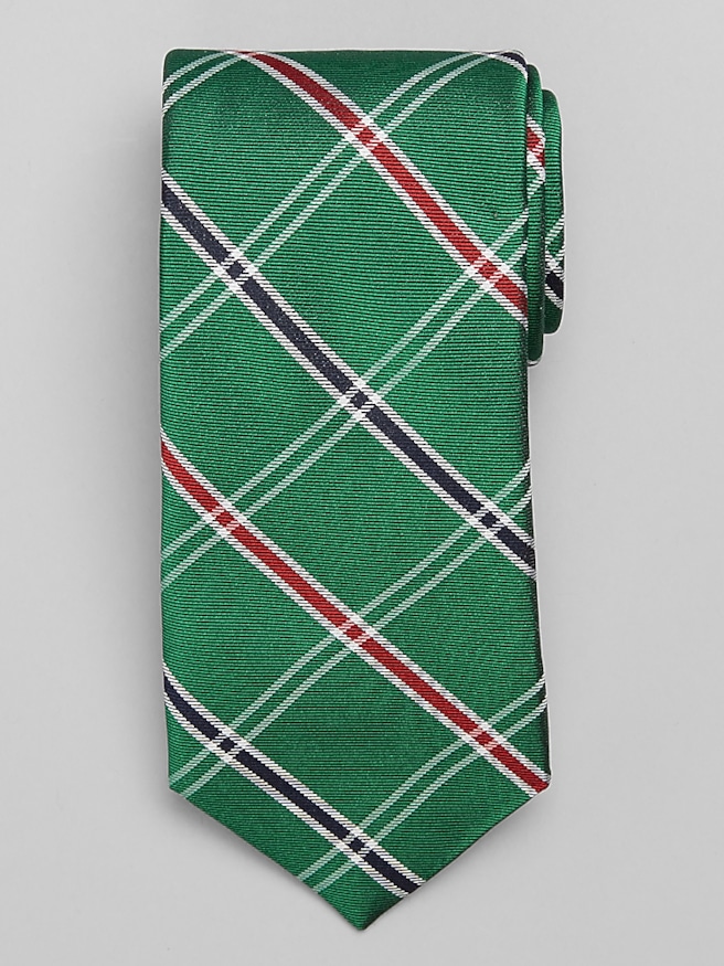 Joseph Abboud Subtle Plaid Tie Green