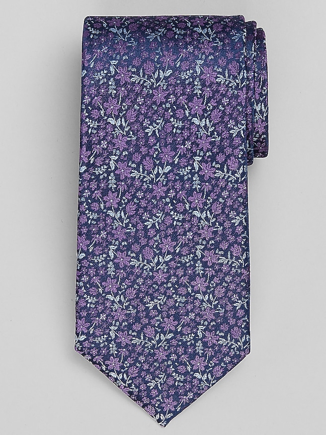 Men's Floral Silk Tie