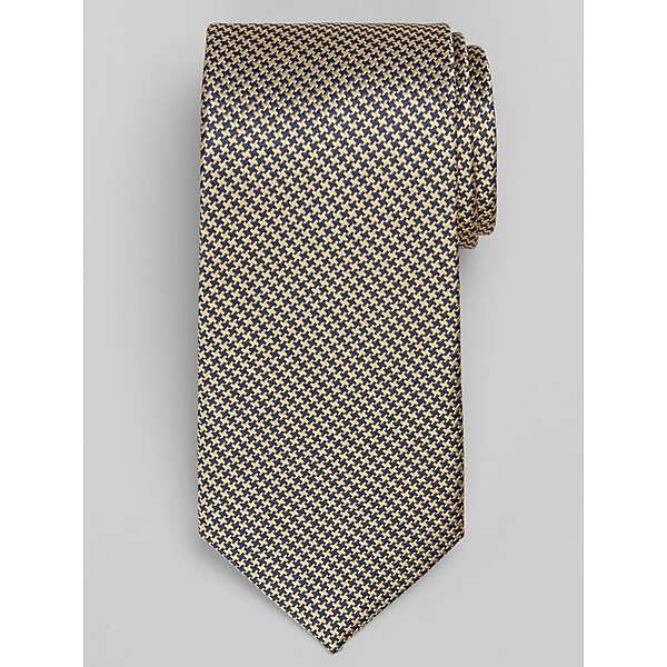 Awearness Kenneth Cole Men's Houndstooth Tie Gold - Size: One Size