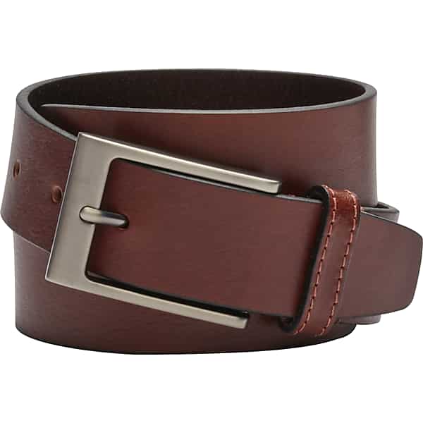 Joseph Abboud Men's Minimalist Leather Belt Cognac - Size: 42 Waist TMW8XPT42005