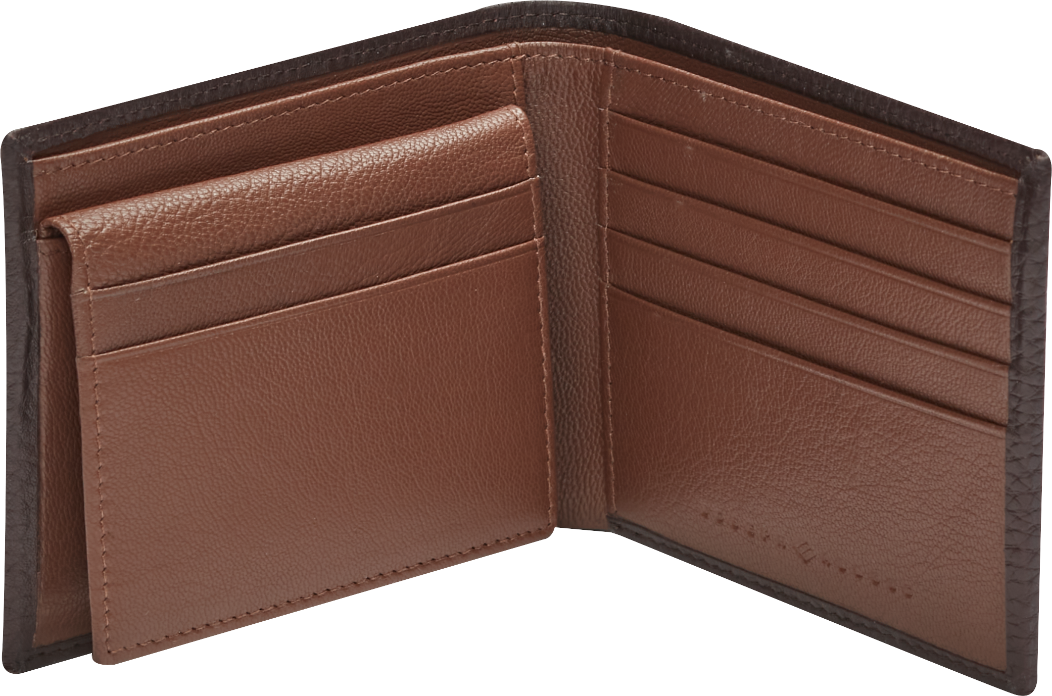 Bi-Fold Pebbled Leather Wallet