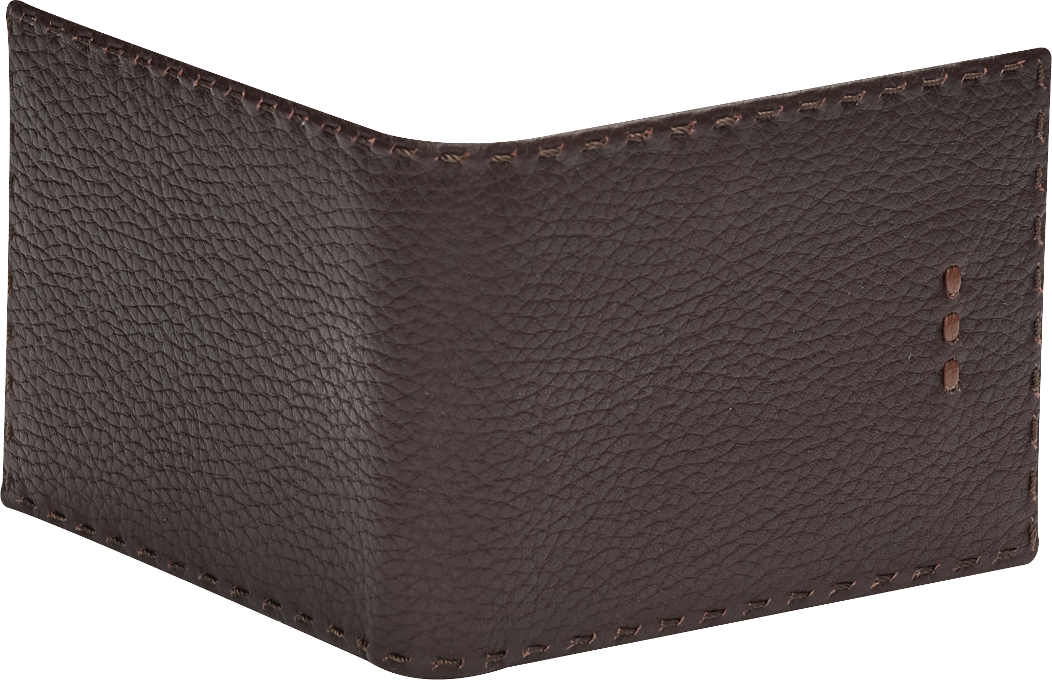 Bi-Fold Pebbled Leather Wallet