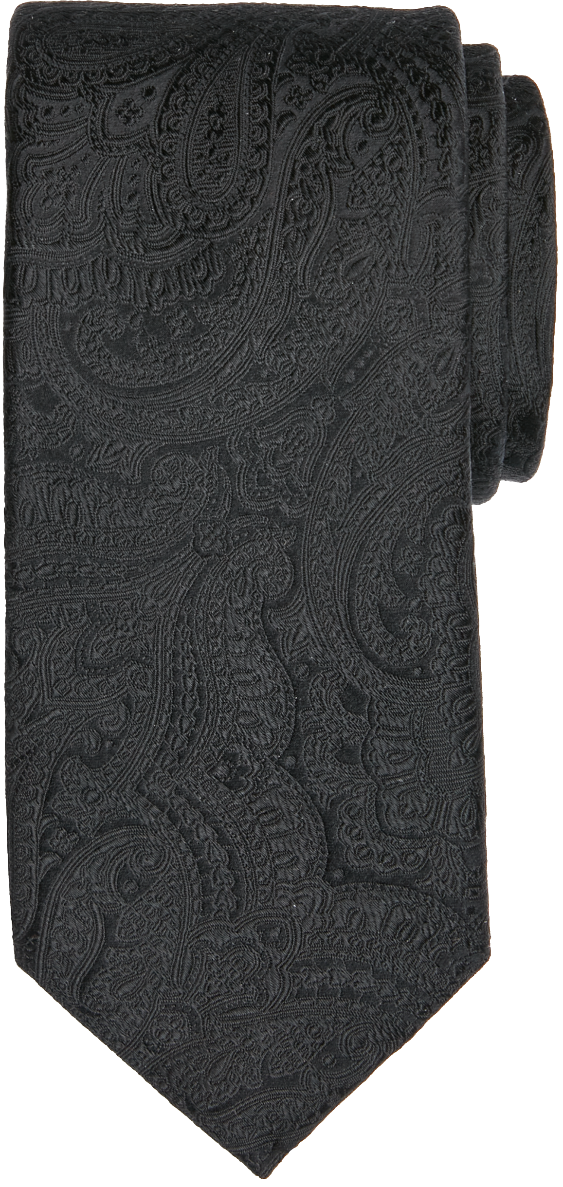 Narrow Tie Tonal Paisley