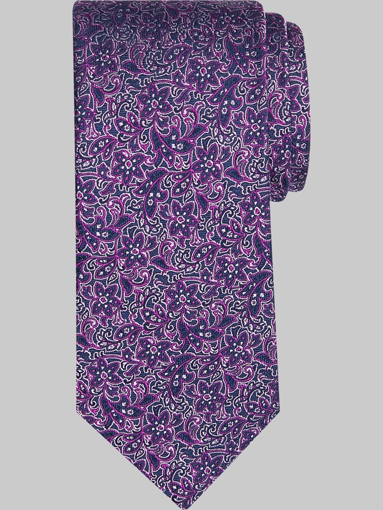 Pronto Uomo Narrow Floral Fantasia Tie