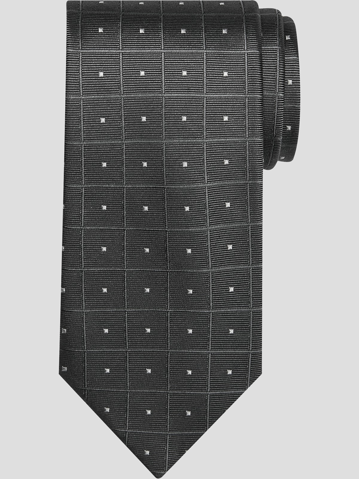 Pronto Uomo Narrow Tie Grid and Dot Ties Men s Wearhouse