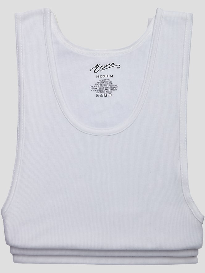 Egara Slim Fit Cotton Tank Tops, 3-pack