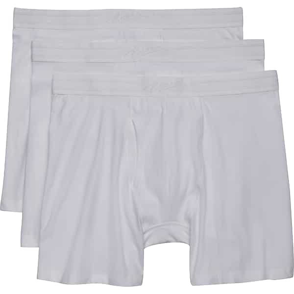 Egara Men's Slim Fit Boxer Briefs, 3-Pack White - Size: Large