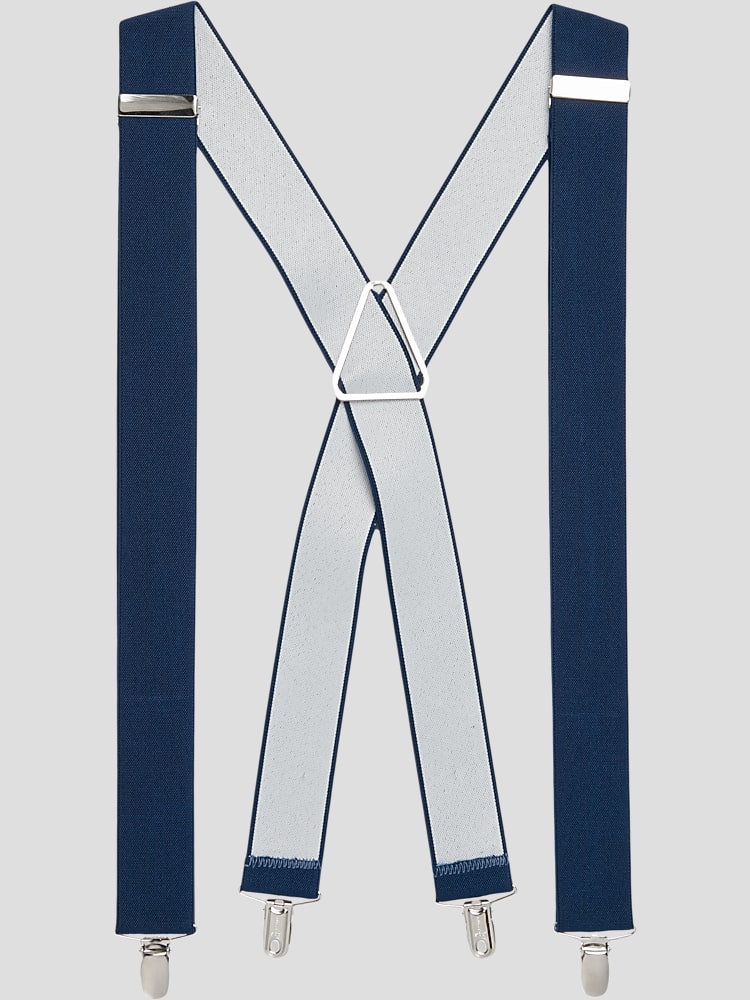 下着・アンダーウェア EGDE STROVA Harness suspenders Navy S-M Pronto Uomo 35mm Clip Suspenders, Navy - Blue | Suspenders | Men's