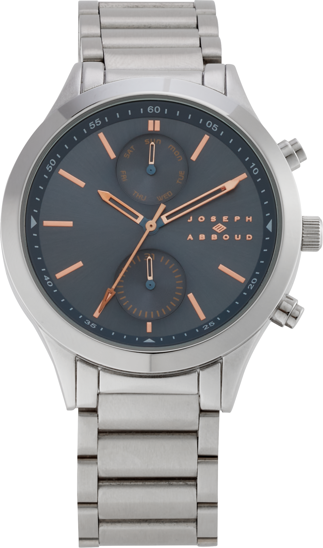 Joseph Abboud Watch, Silver & Slate Gray