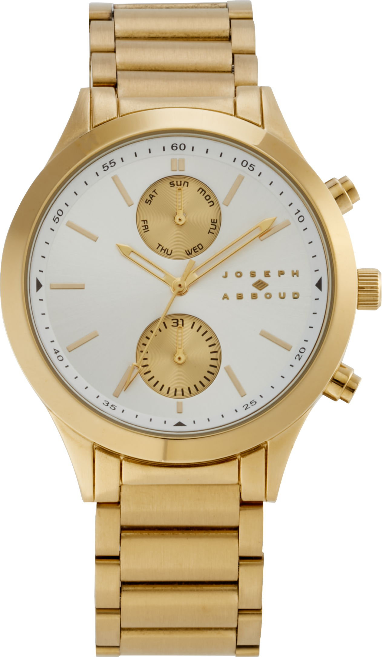 Joseph Abboud Watch, Gold & White