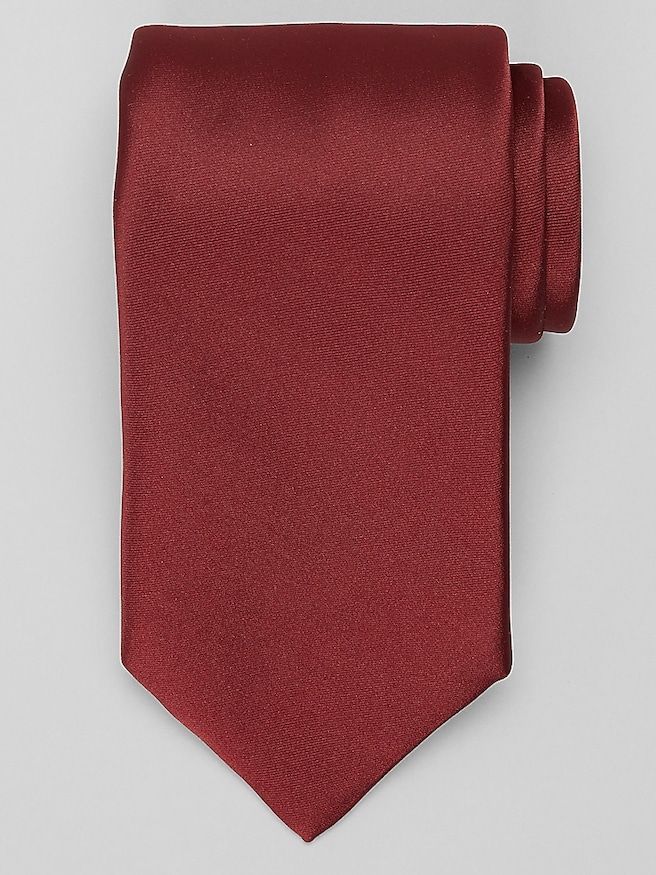 Men's Washable Solid Satin Tie