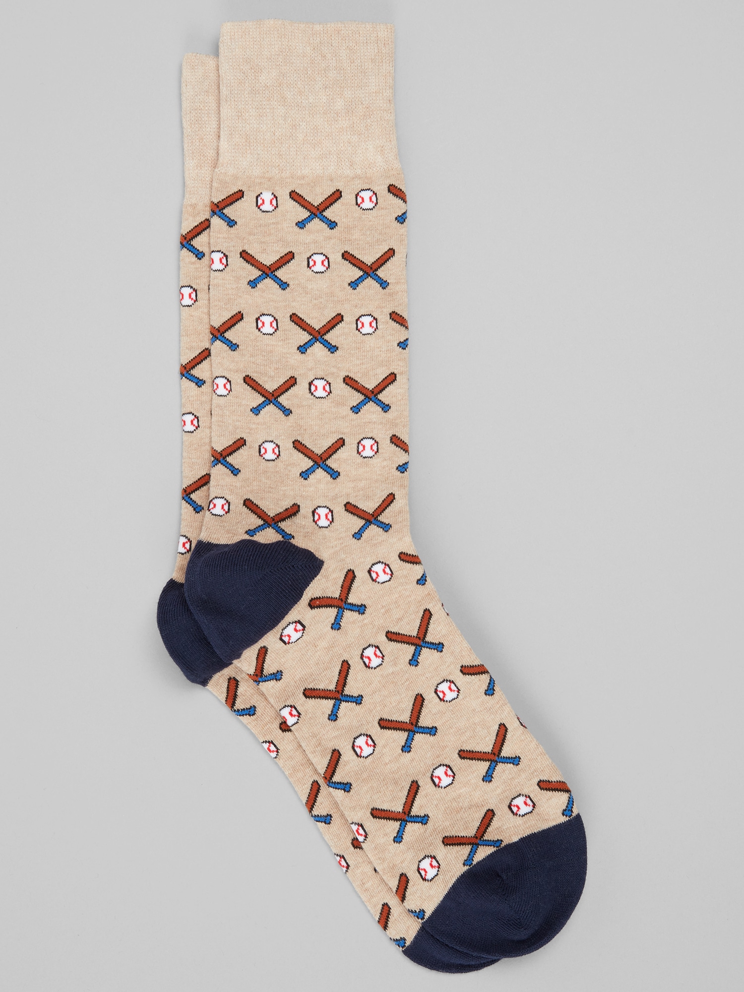 men's beige dress socks Get The Boot Men's Socks main image 0