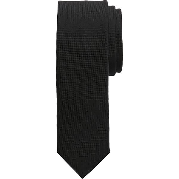 Calvin Klein Men's Liquid Luxe Skinny Tie Black - Size: XLONG TMW8YGV80102