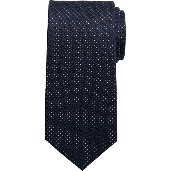 Calvin Klein Men's Micro Dot Narrow Tie Navy - Size: One Size TMW8YEA80001