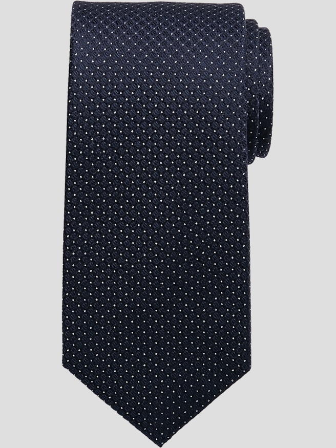Calvin Klein Men's Micro Dot Narrow Tie , Navy / Blue