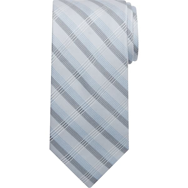 Calvin Klein Men's Plaid Narrow Tie Blue - Size: One Size TMW8YEC80004