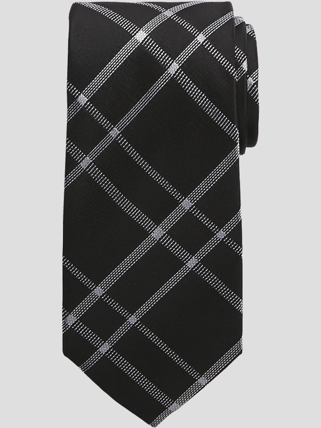 Calvin Klein Big & Tall Men's Narrow Tie , Black