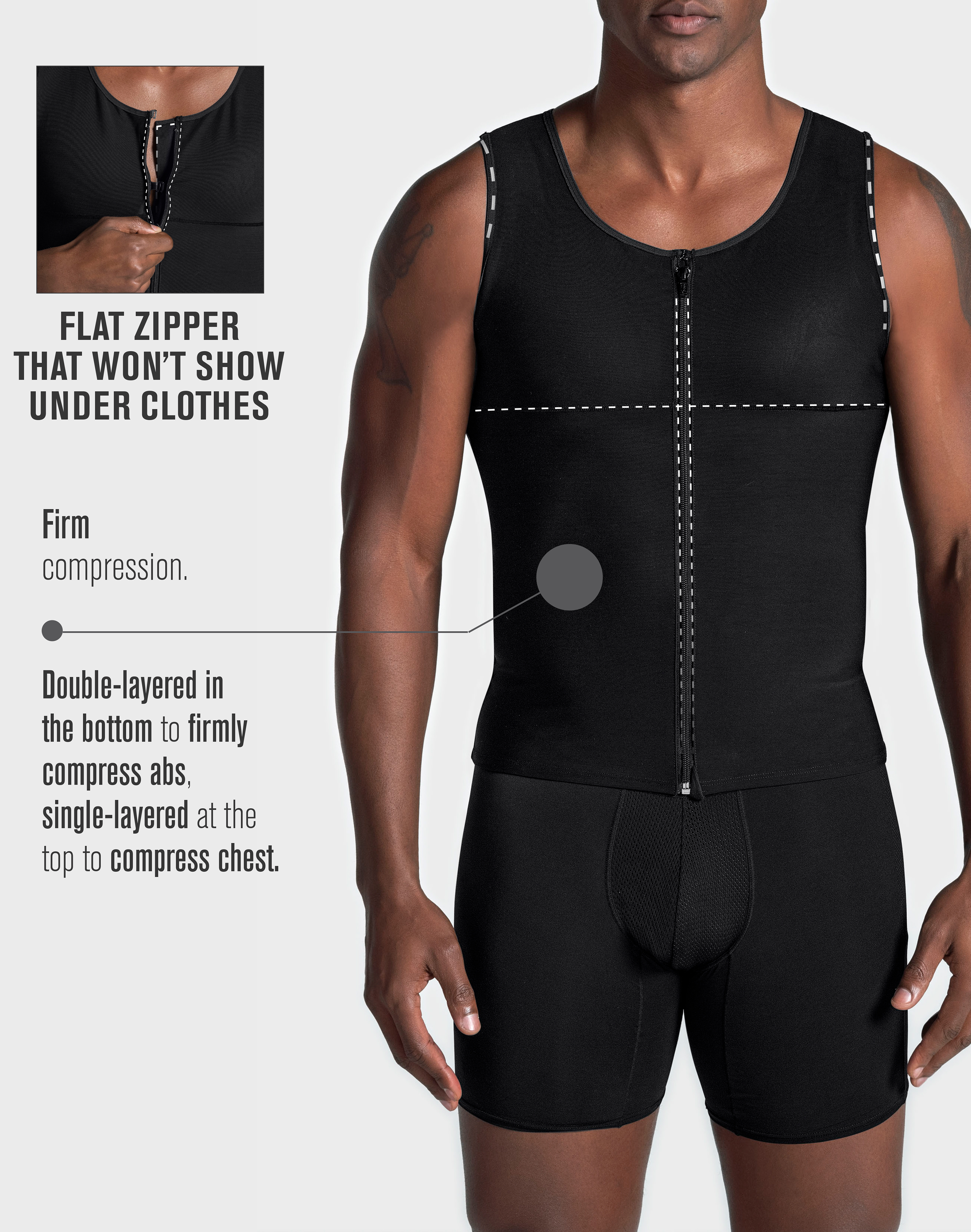 Body Shaper Vest with Back Support