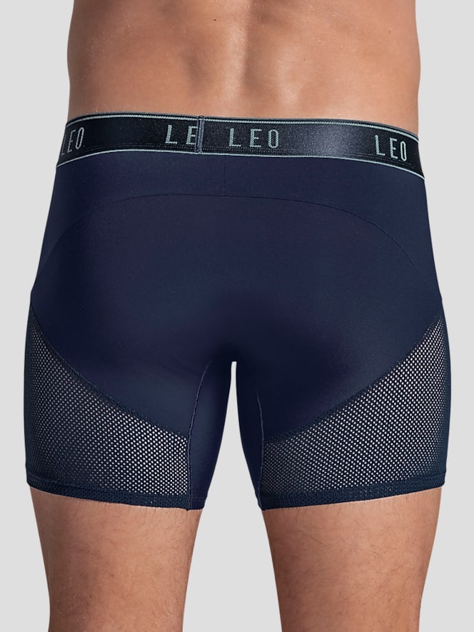 Leo By Leonisa Mesh Boxer Briefs, Single-Pack, Blue - Image 3 of 3