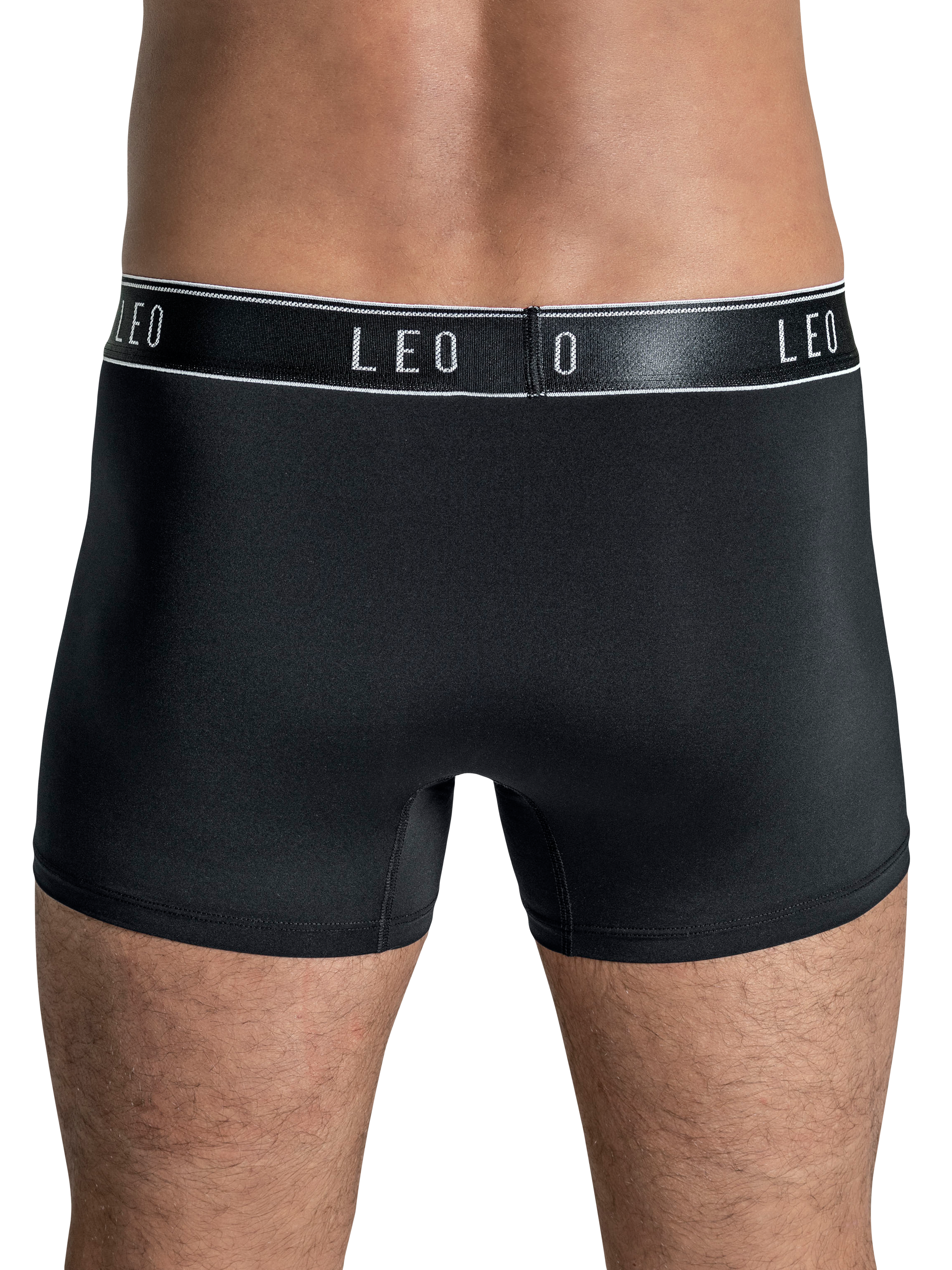 Men's boxer briefs made of ComfortTech microfiber.