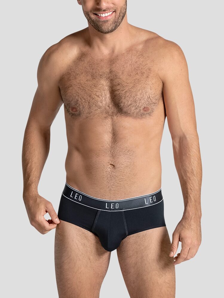 Microfiber Briefs with Logo Detail