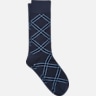 Egara Grid Diamond Pattern Cotton Socks, 1-pair