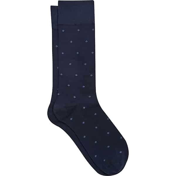 Egara Men's Diamond Dot Socks, 1-pair Xavier Navy - Size: One Size TMW8YJD80001